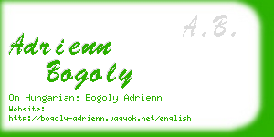 adrienn bogoly business card